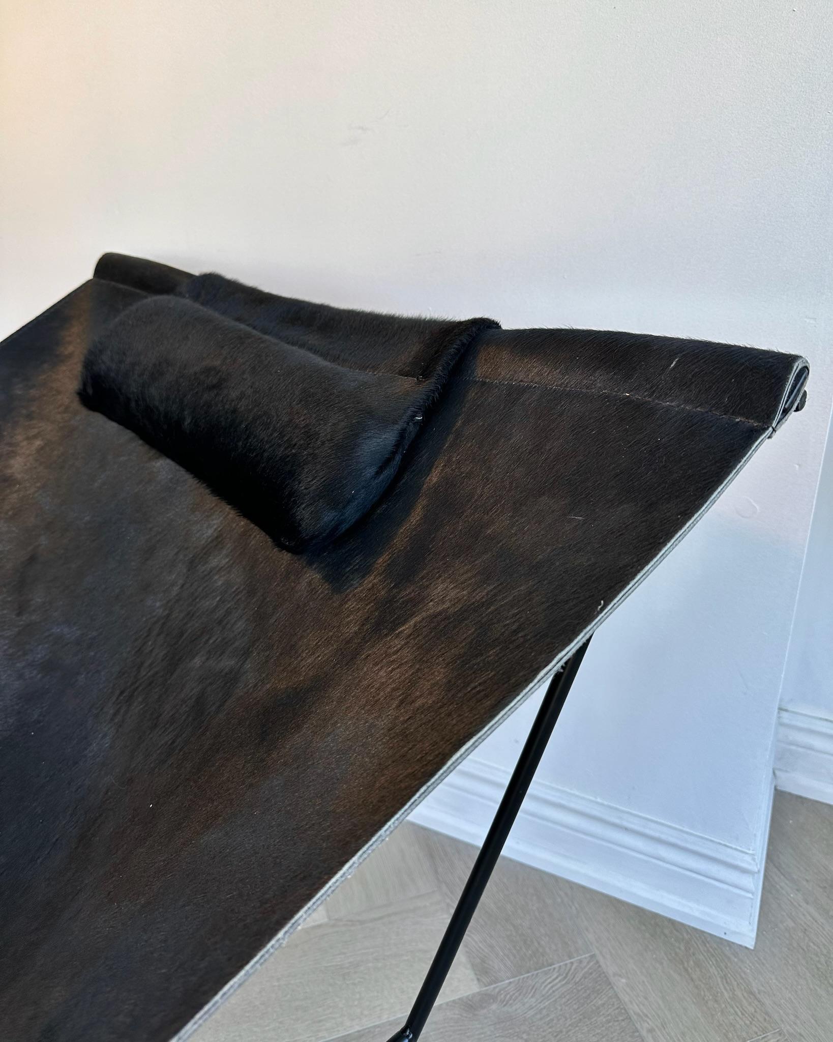 Cowhide Semana Sling Chair by David Weeks For Sale 1
