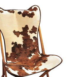 Sillón Tripolina de cuero de vaca