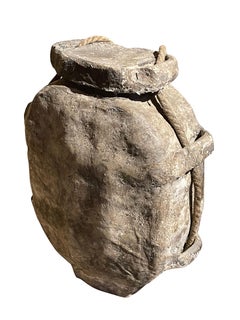 Cowhide Water Vessel, Mongolia, 19th Century