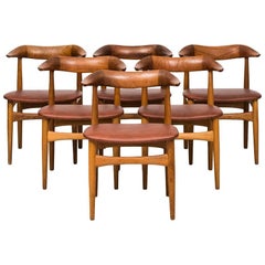 Cowhorn Chairs Designed by Knud Faerch Produced by Slagelse Møbelfabrik