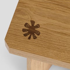 Cowrie Inlay Side Table, Made in UK by Sister -Contemporary Craftmanship