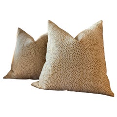 Cowtan and Tout "Clarence" in Gold Pillows - A Pair