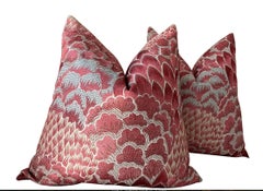 Cowtan and Tout “Coromandel” in Lacquer 22” Down-Filled Pillows - a Pair
