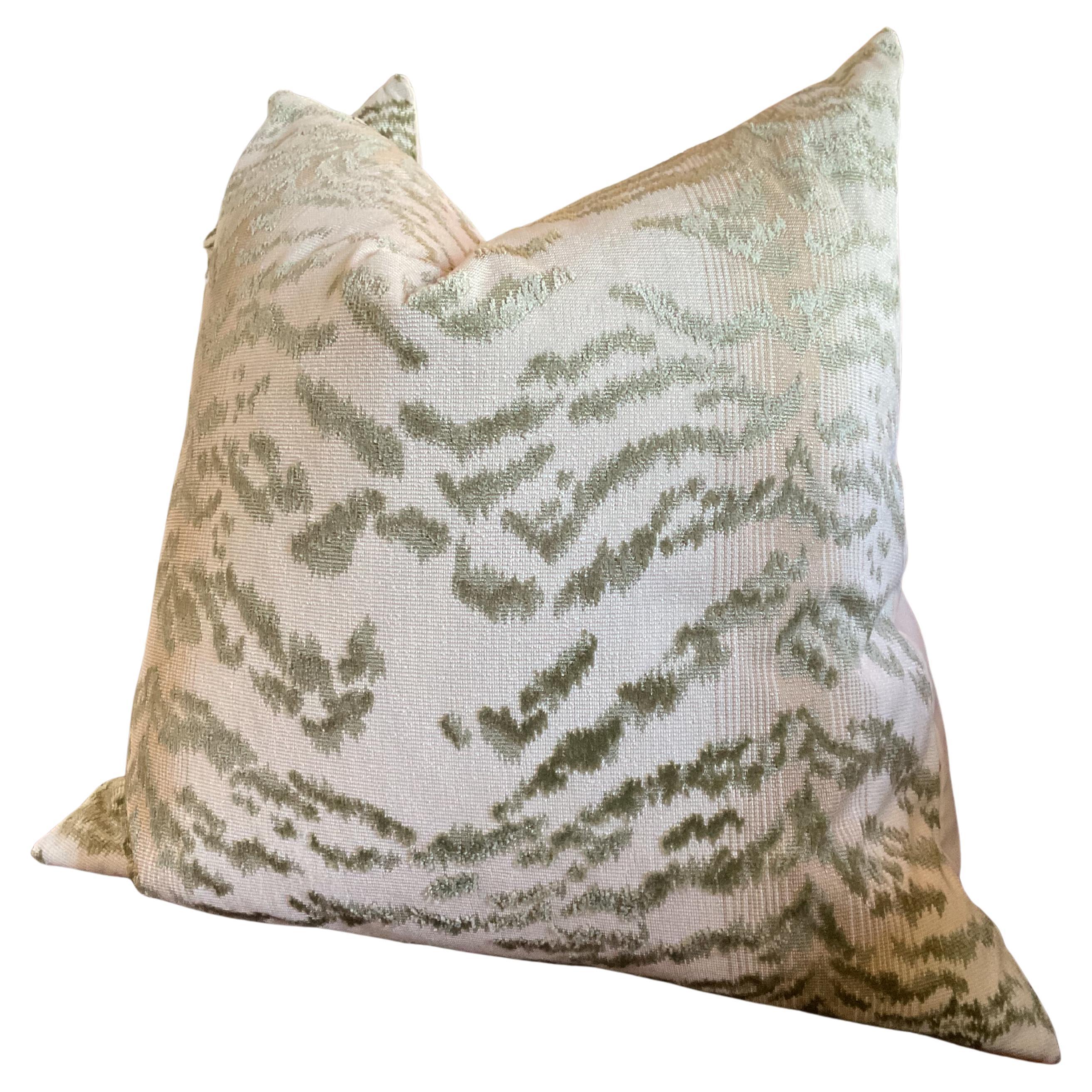 Cowtan & Tout "Rajah" in Sage Pillows - a 22" Pair of Pillows