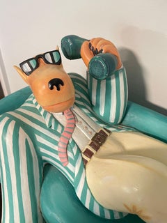 Escultura de coyote de Markus Pierson, 1987