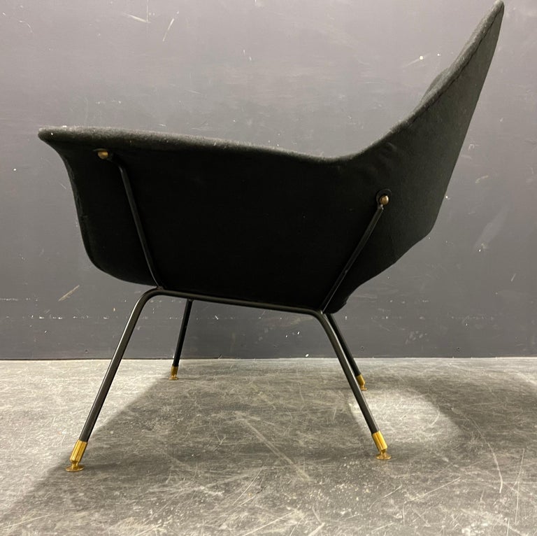 Cozy and elegant augusto bozzi armchair - model golden For Sale 9