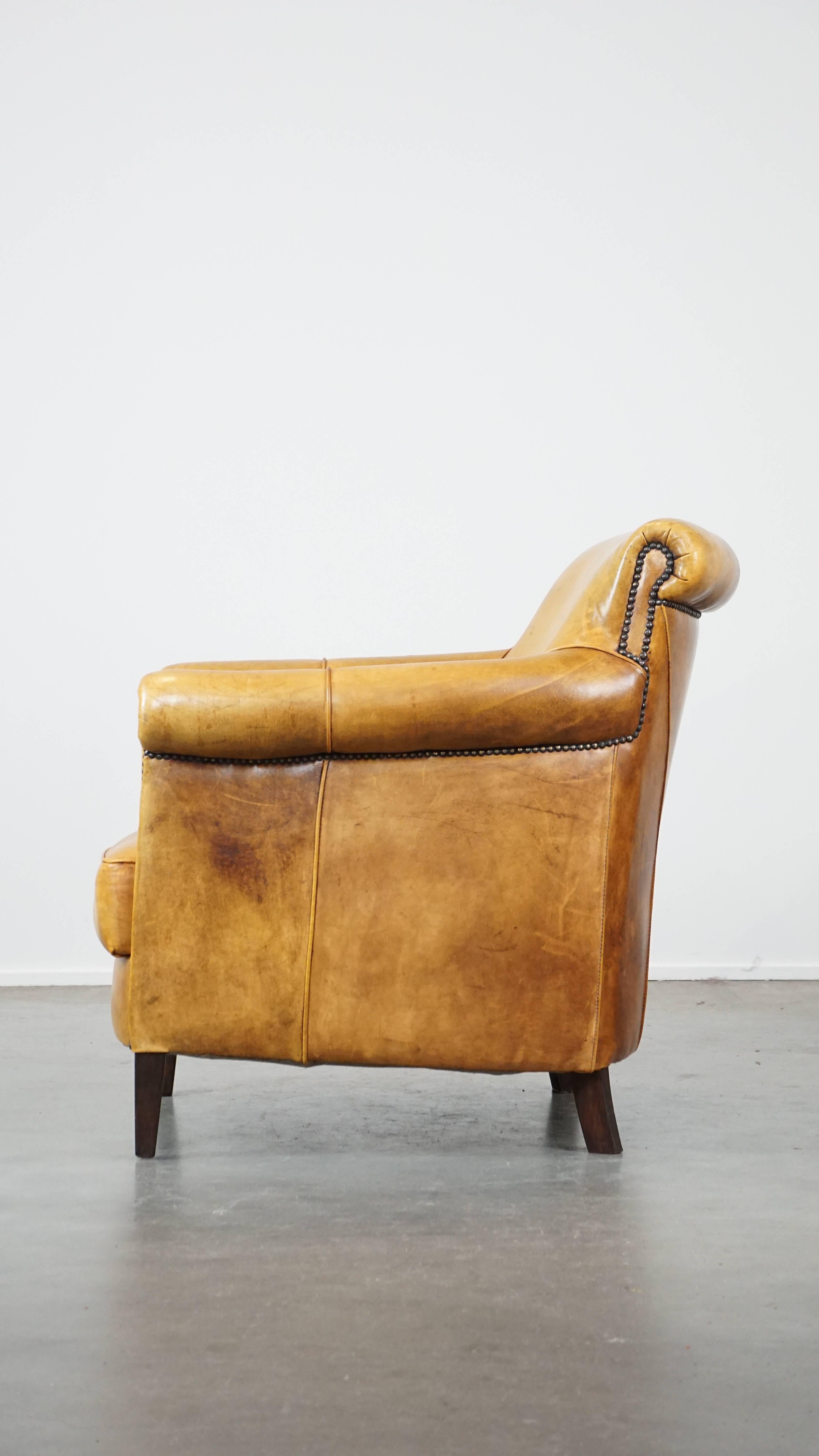 Cuir de vache Fauteuil confortable en cuir de vache d'une couleur unique en vente