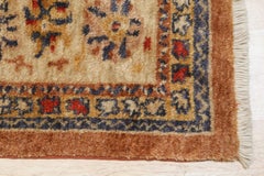 Light Antique Turkish Angora Oushak Design Mohair Modern Contemporary Rug Carpet