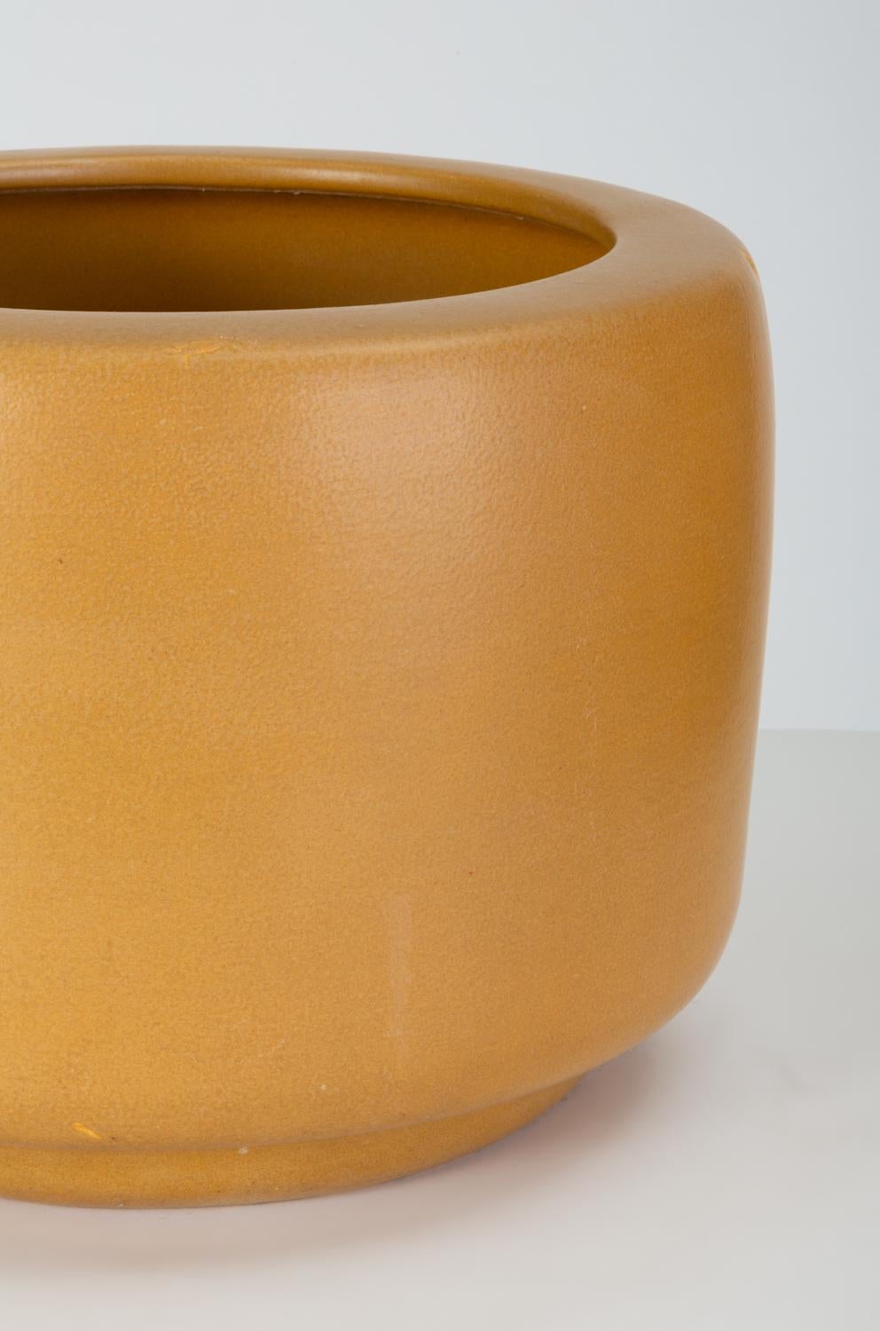 CP-13 Tire Planter by John Follis for Architectural Pottery in Yellow Glaze 1