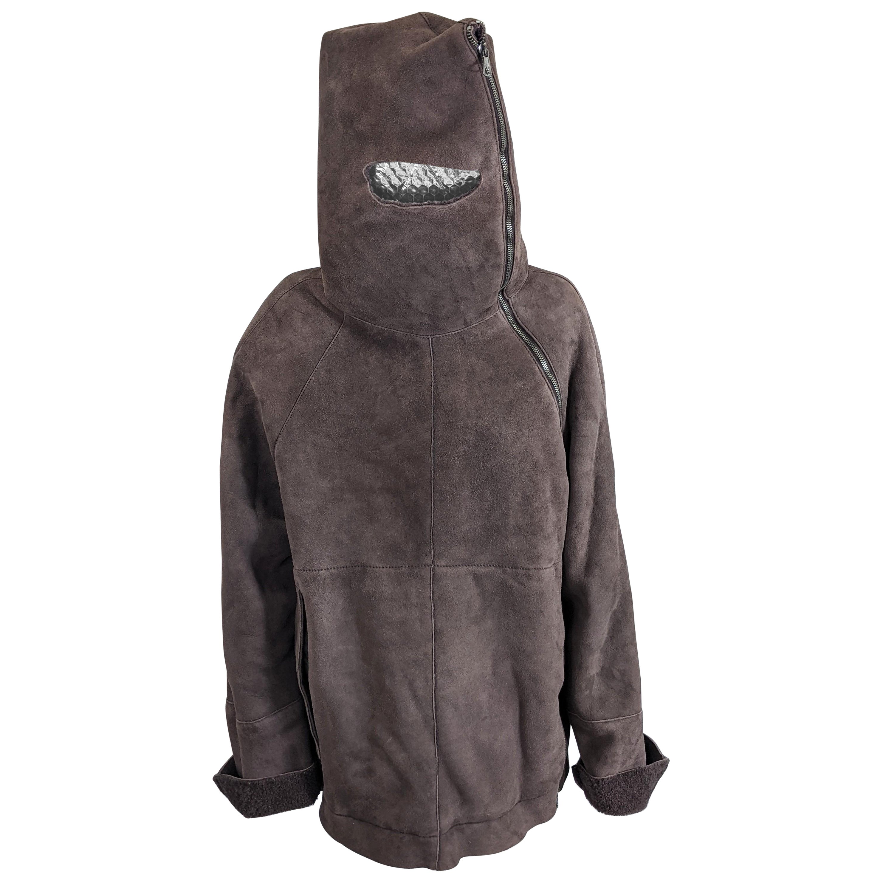 CP Company Uomo Giacca a vento con cappuccio in Shearling Gumby in vendita