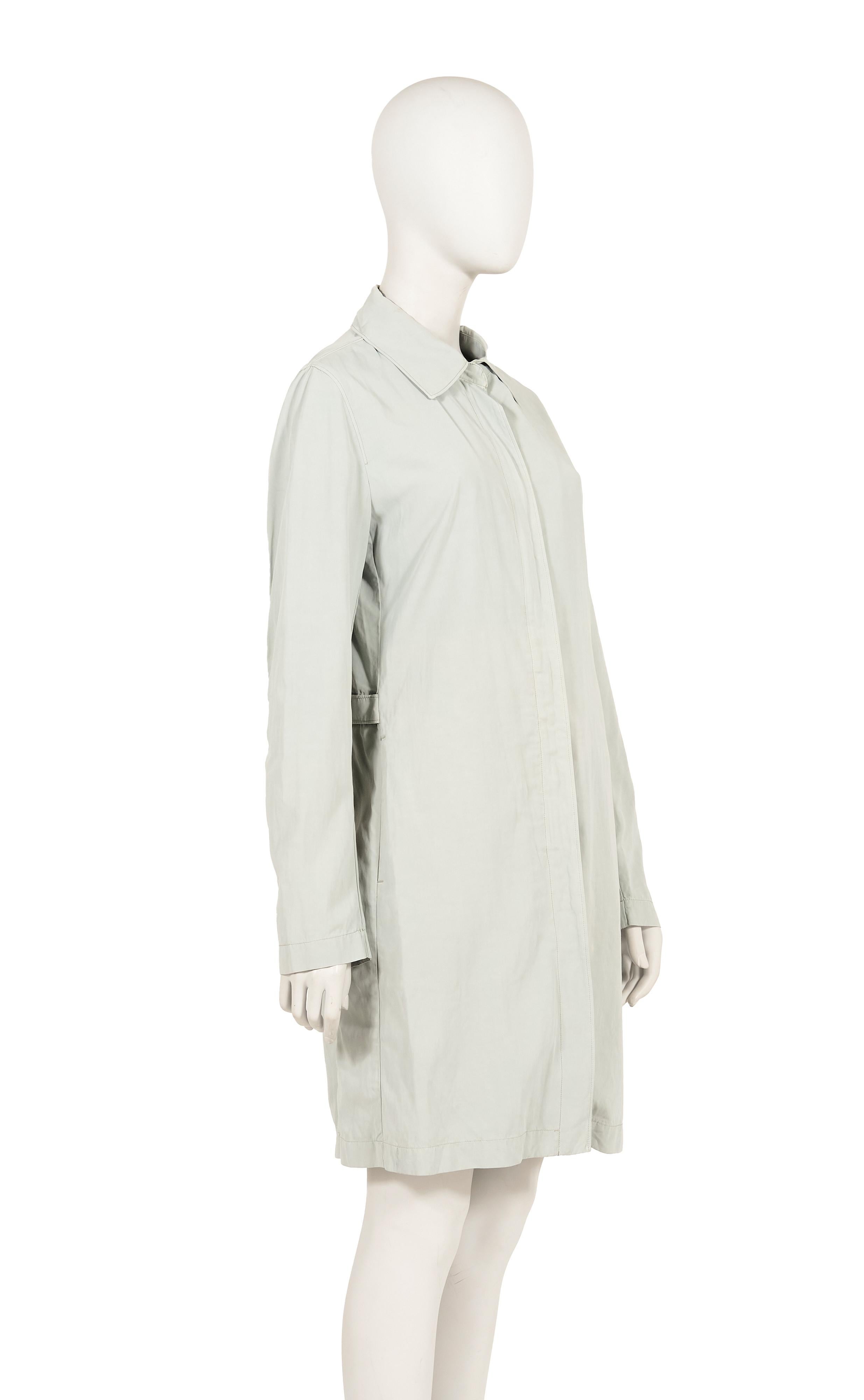 C.P Company F/S 1999 Grauer Vintage-Trenchcoat Damen im Angebot