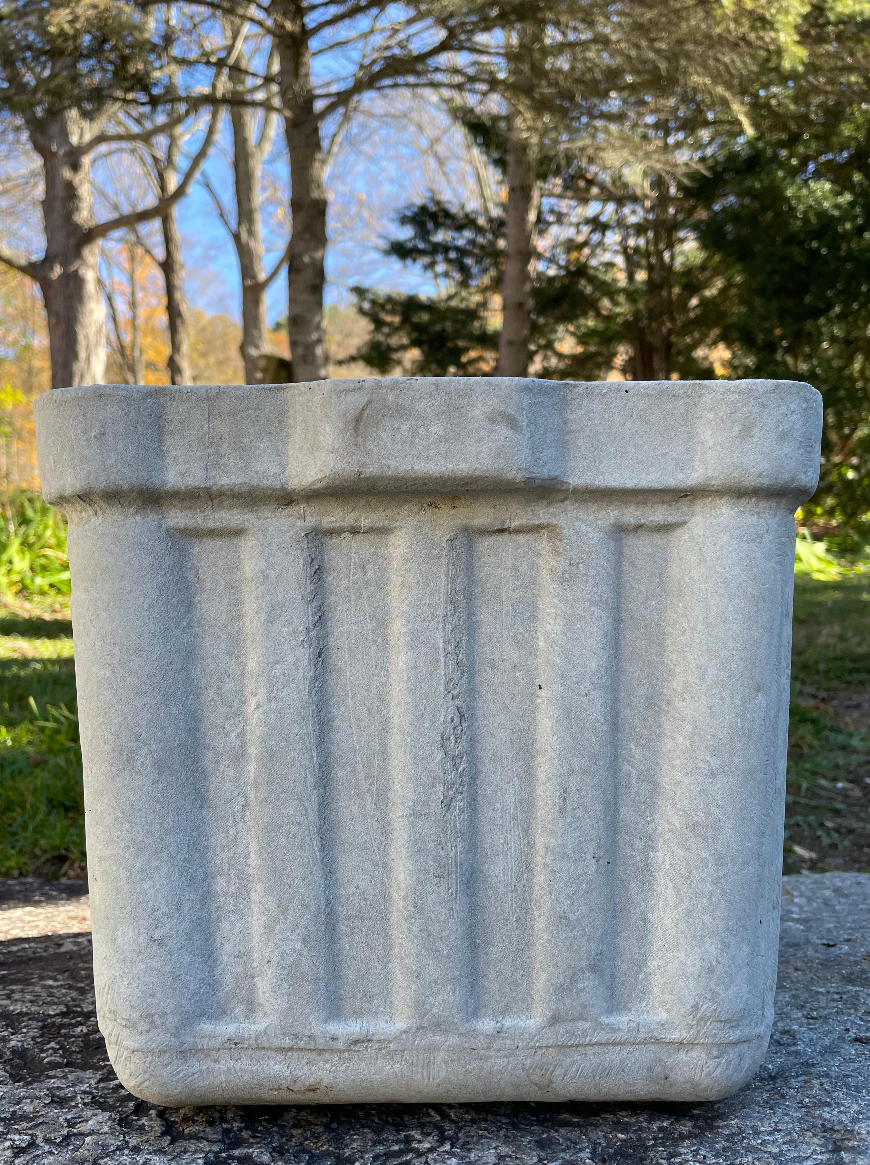 Small Willy Guhl Ribbed Planter In Good Condition In Woodbury, CT