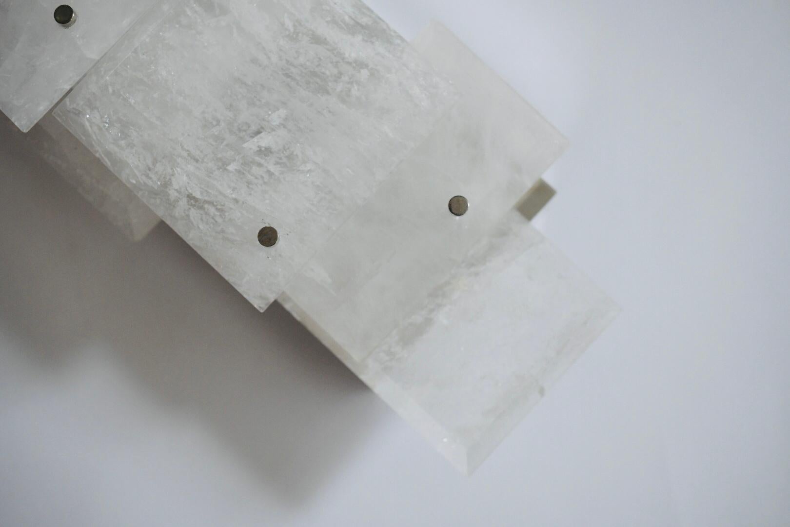 Lámpara horizontal de cuarzo cristal de roca CPS 25 by Phoenix Cristal de roca en venta