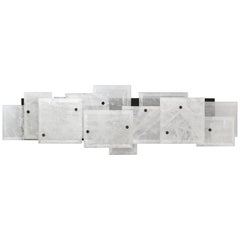 CPS 25 Horizontal Rock Crystal Quartz Sconce by Phoenix