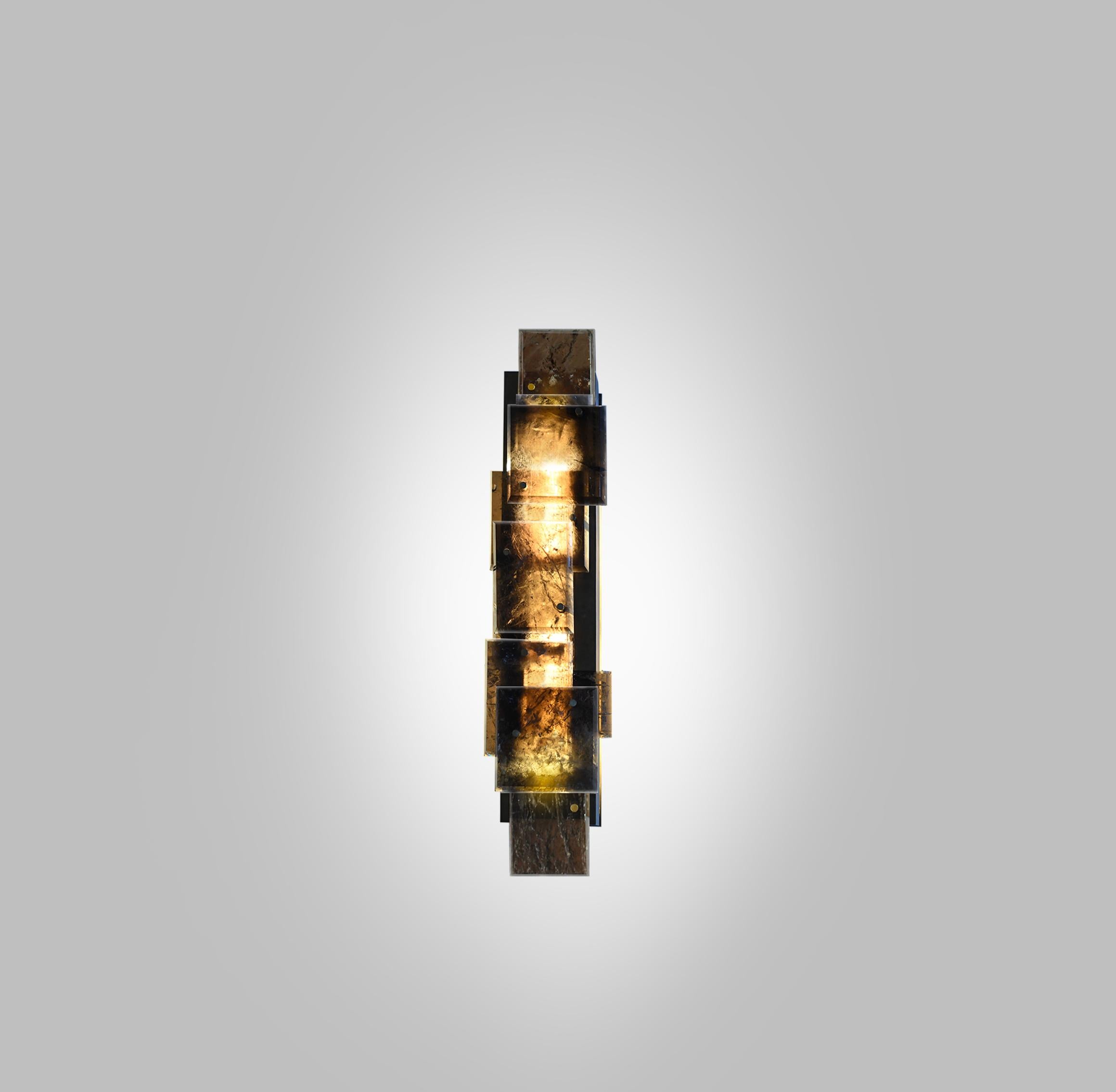 CPS 25 Rock Crystal Quartz Sconces by Phoenix In Excellent Condition For Sale In New York, NY