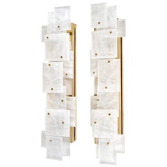 CPS 25 Rock Crystal Quartz Sconces by Phoenix