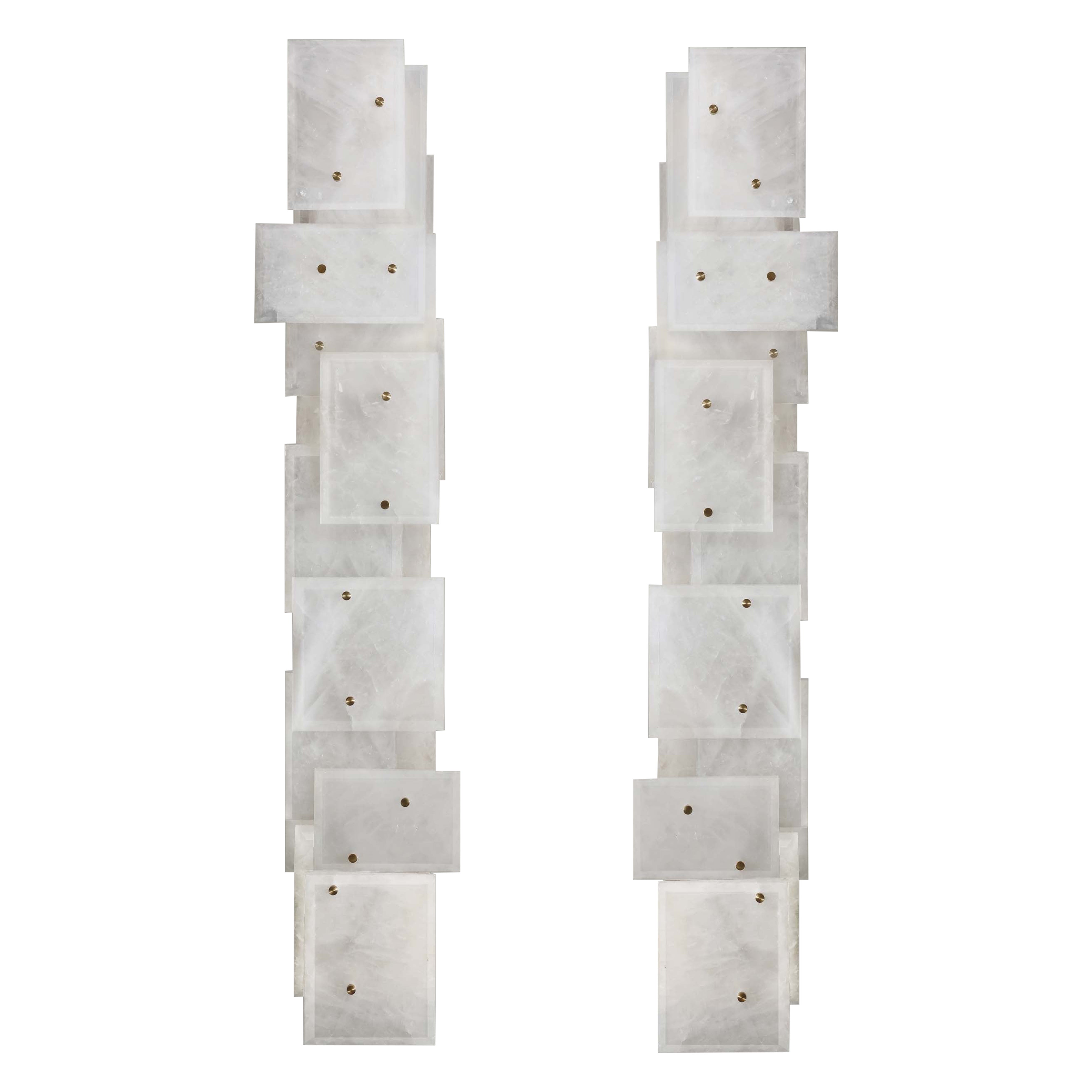CPS35 Rock Crystal Sconces by Phoenix For Sale