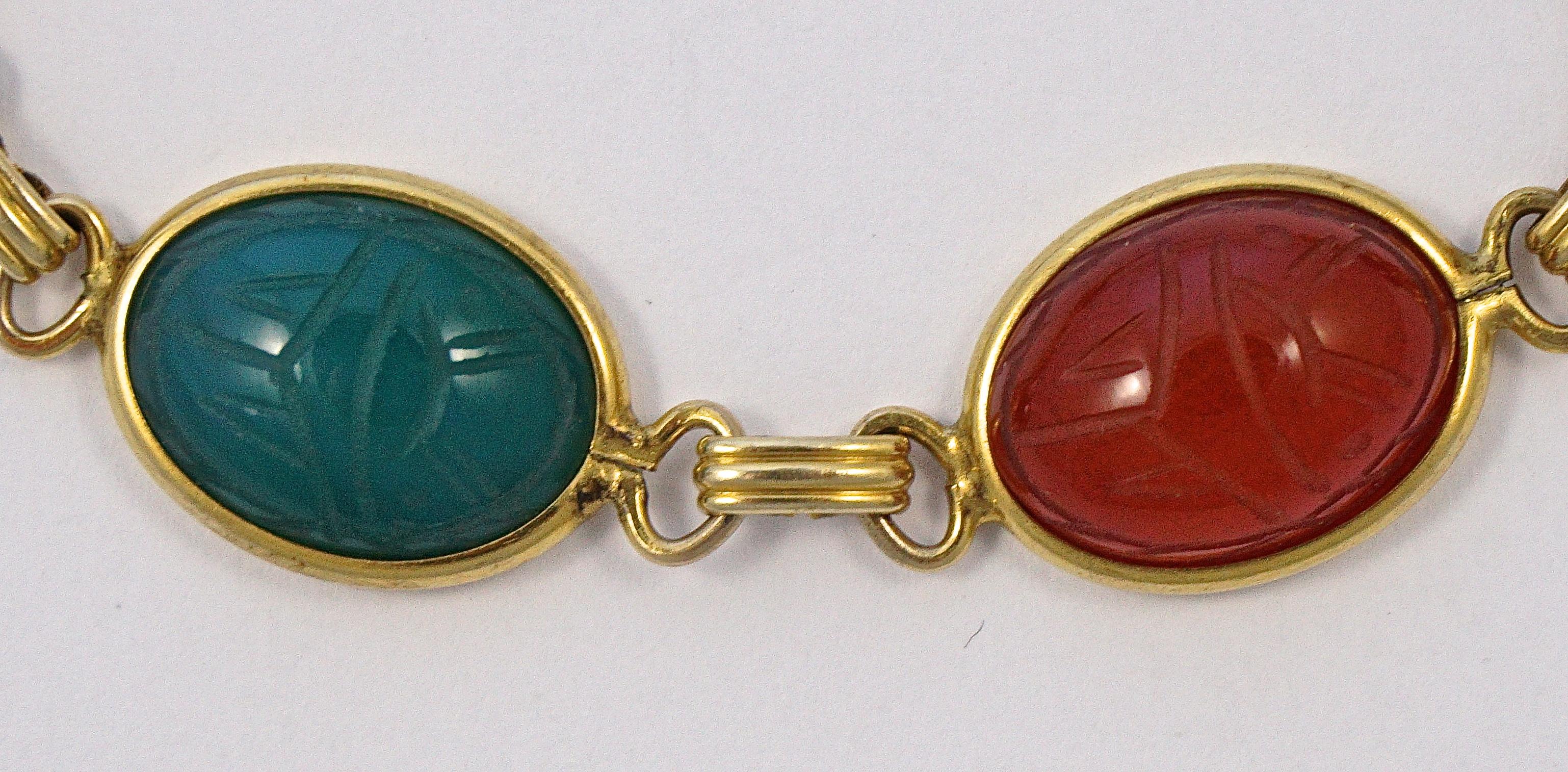 12kt scarab bracelet