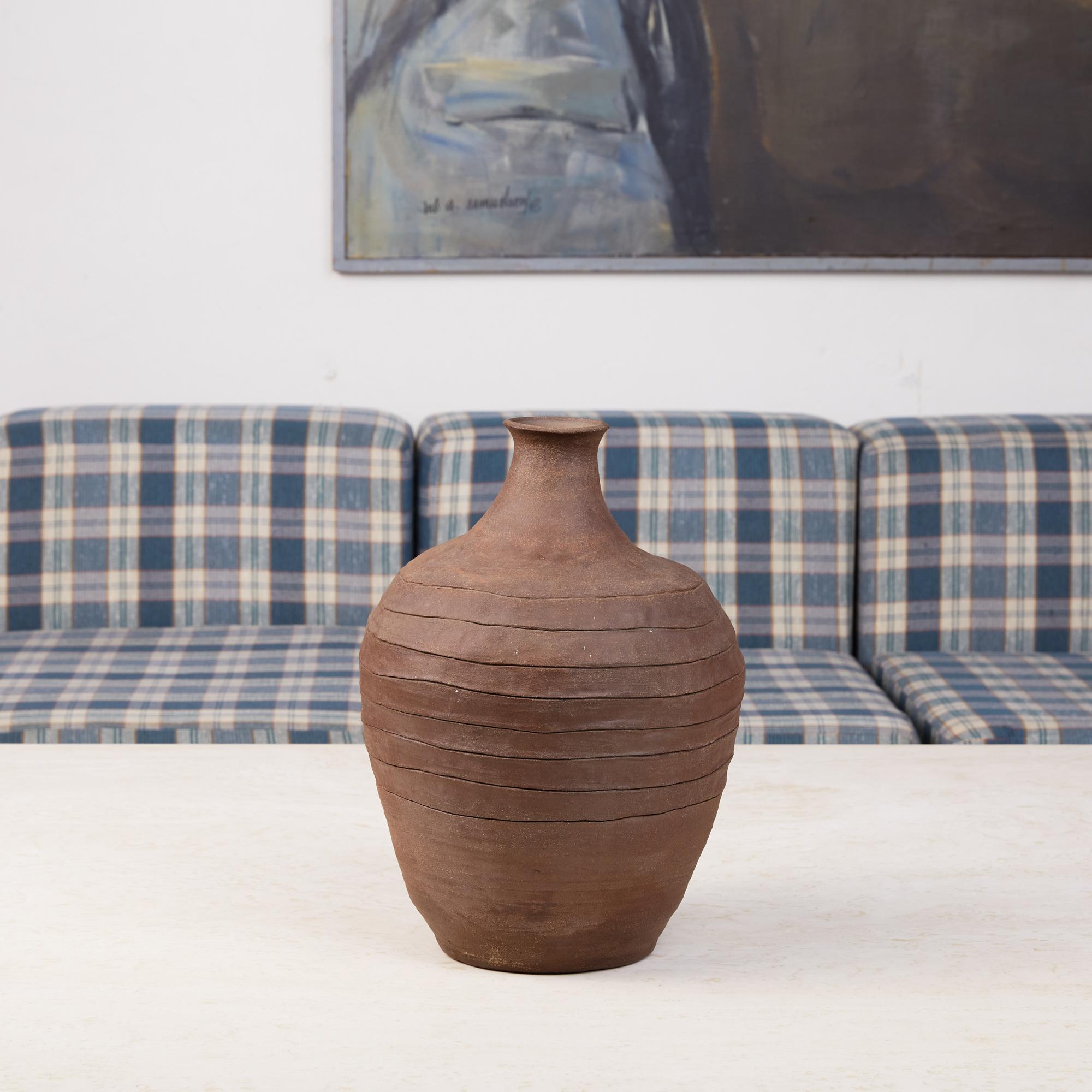 Mid-Century Modern C.R. Engebretson Studio Pottery Ceramic Vessel