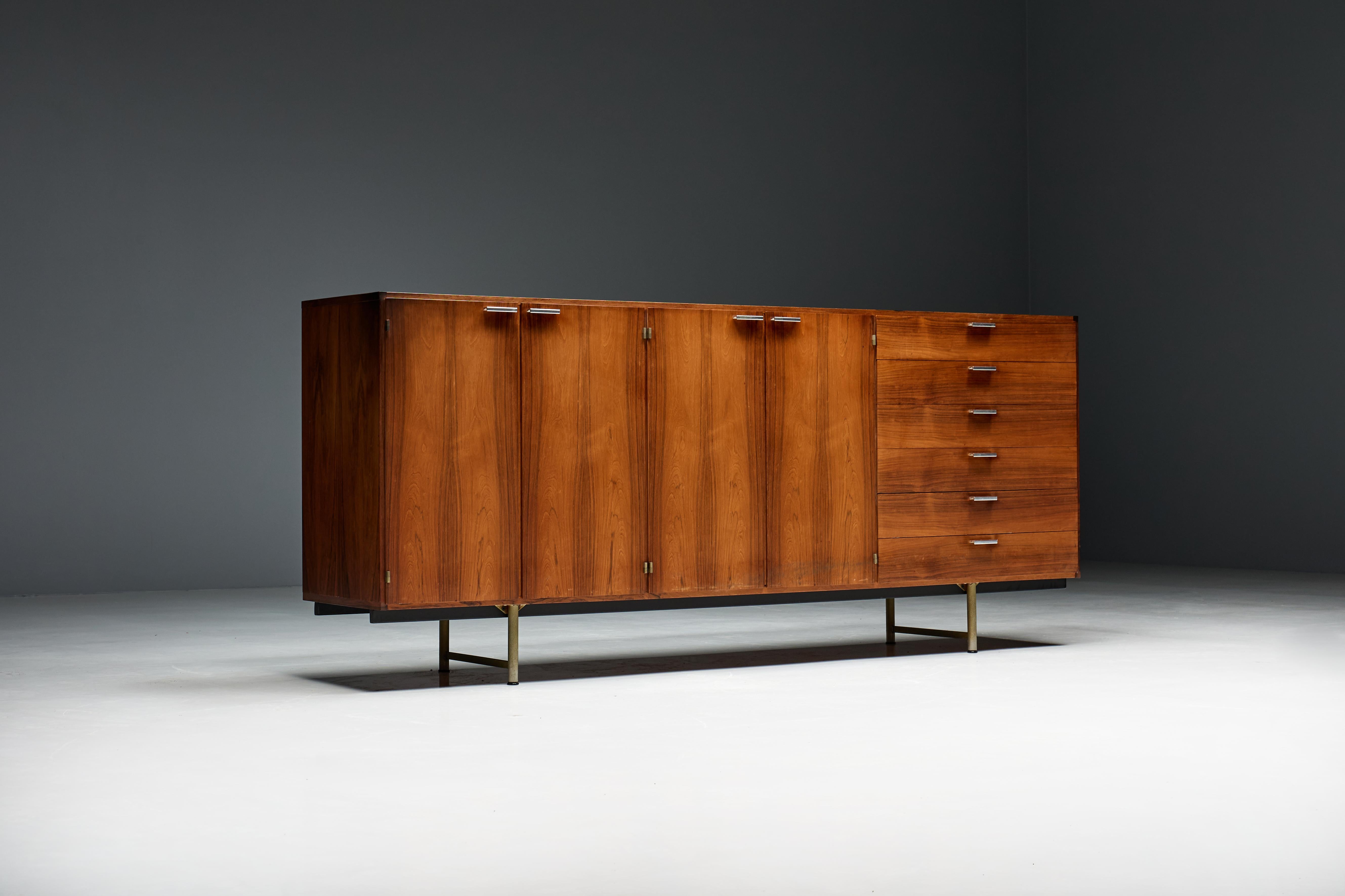 Metal CR-Series Sideboard by Cees Braakman for Pastoe, Netherlands, 1960s For Sale
