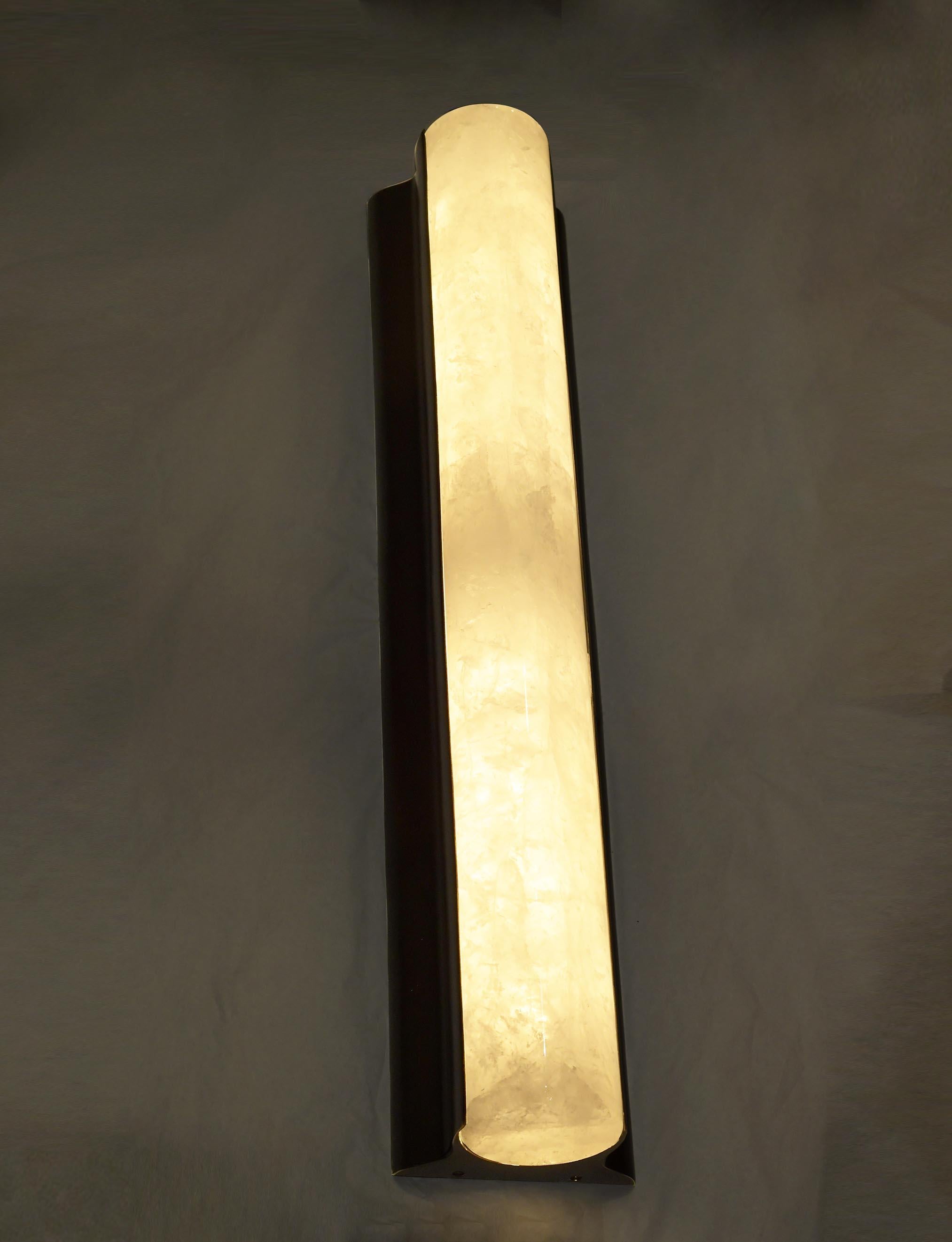 CRA Rock Crystal Sconces by Phoenix For Sale 2