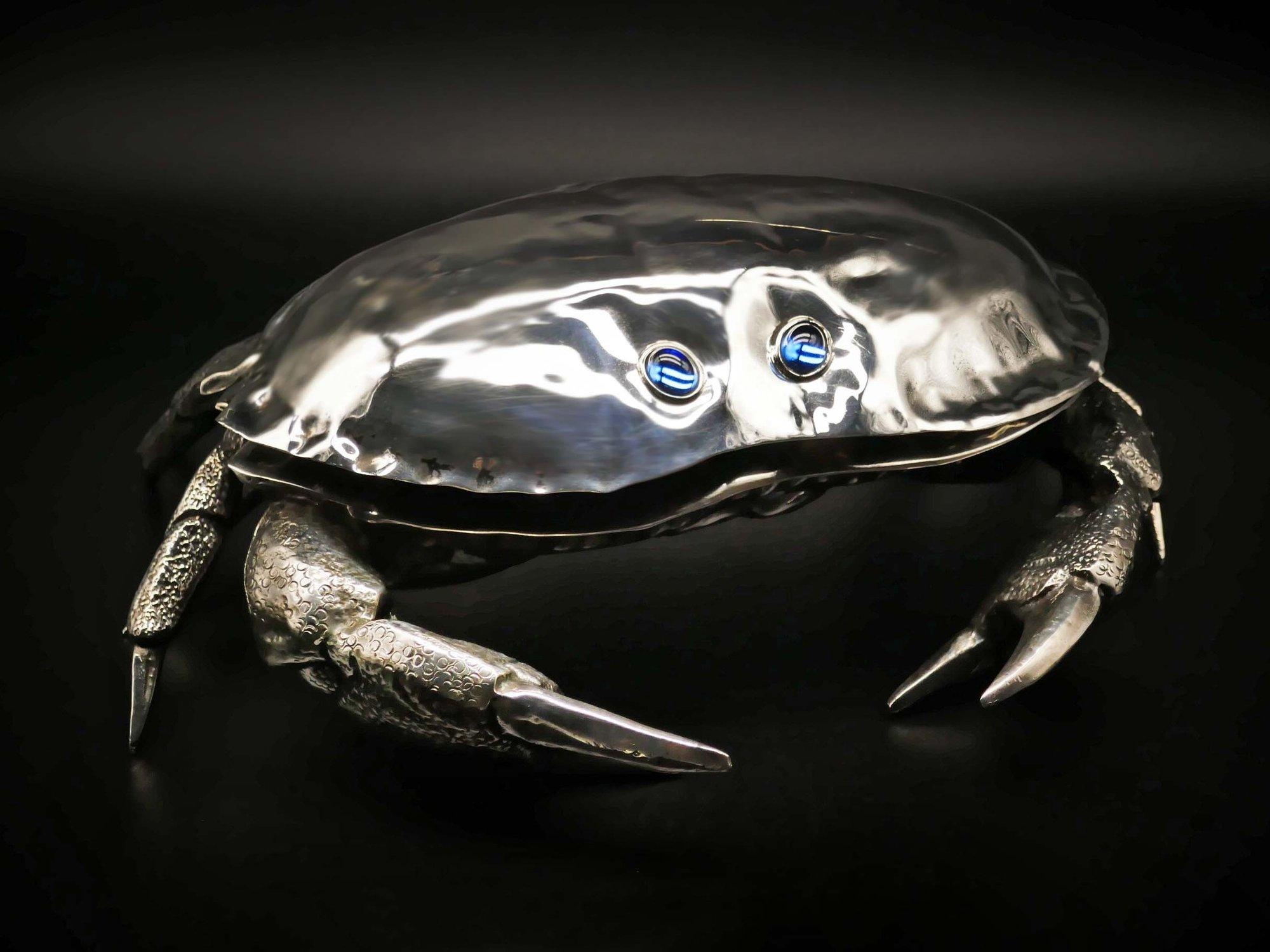 Crab Caviar Cup in Silver Plate 6
