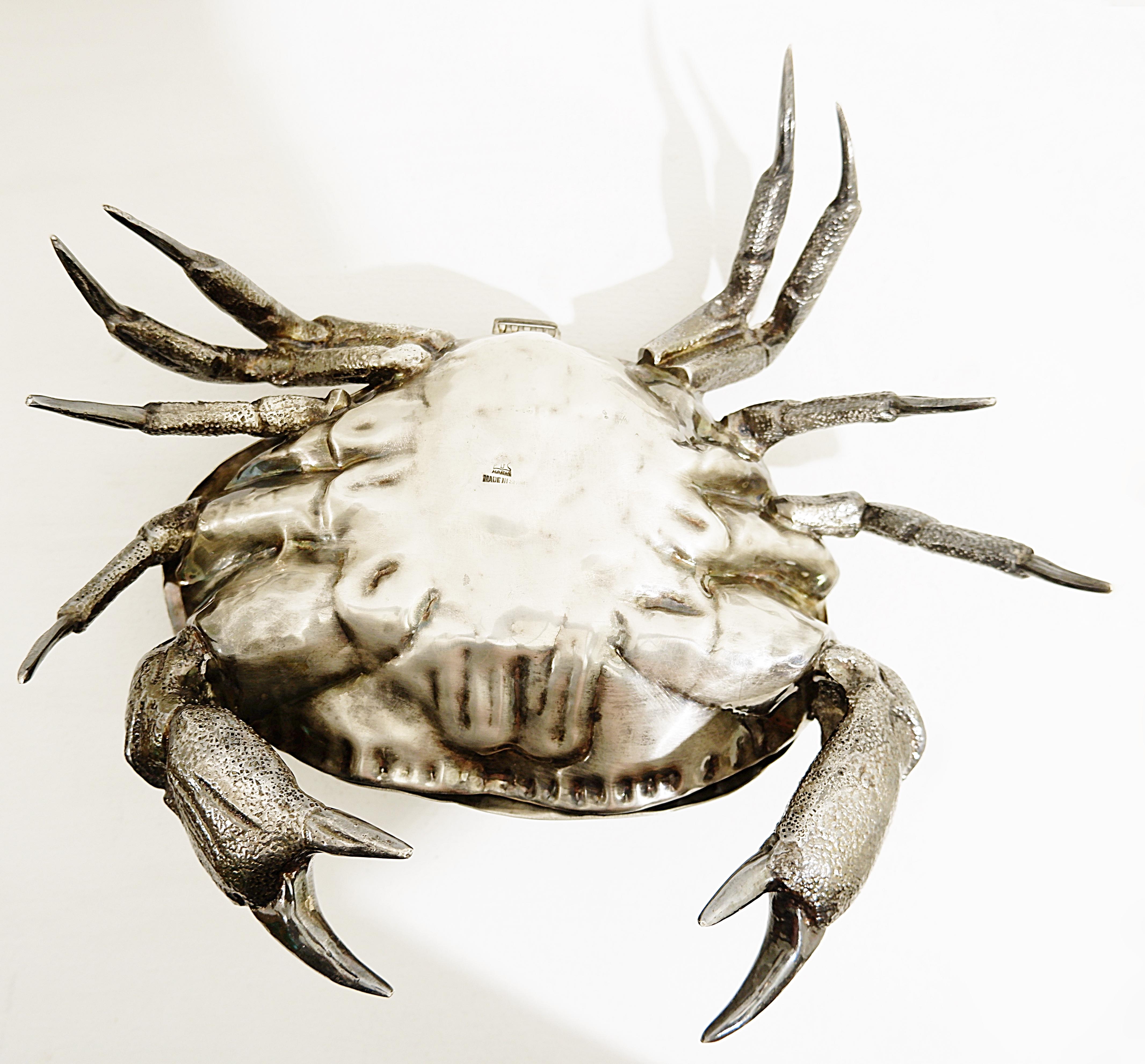 Crab Caviar Cup in Silver Plate, Spain, 1970s 5