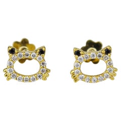 Crab Diamond Earrings for Girls (Kids/Toddlers) in 18K Solid Gold