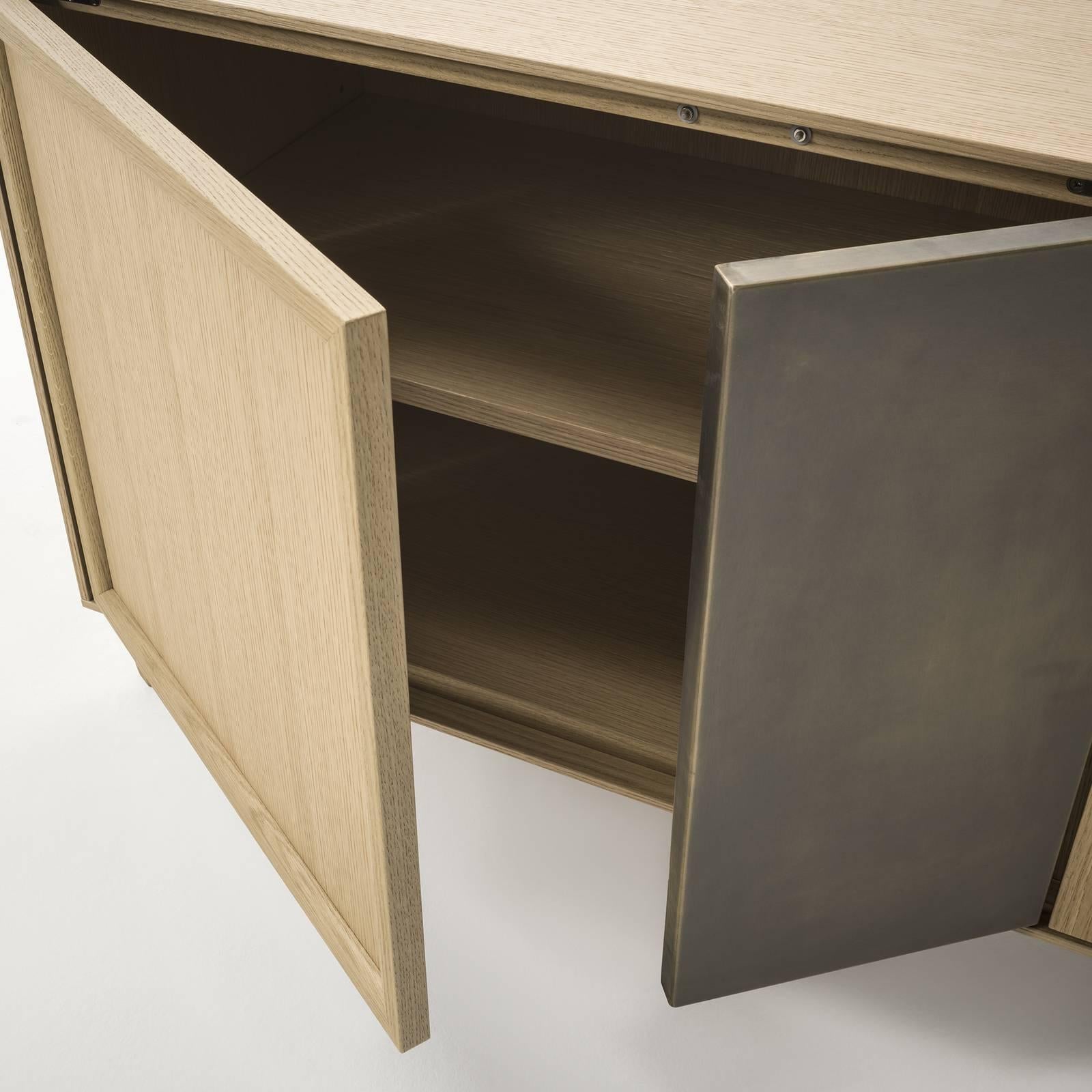 Contemporary Crab Durmast Sideboard For Sale