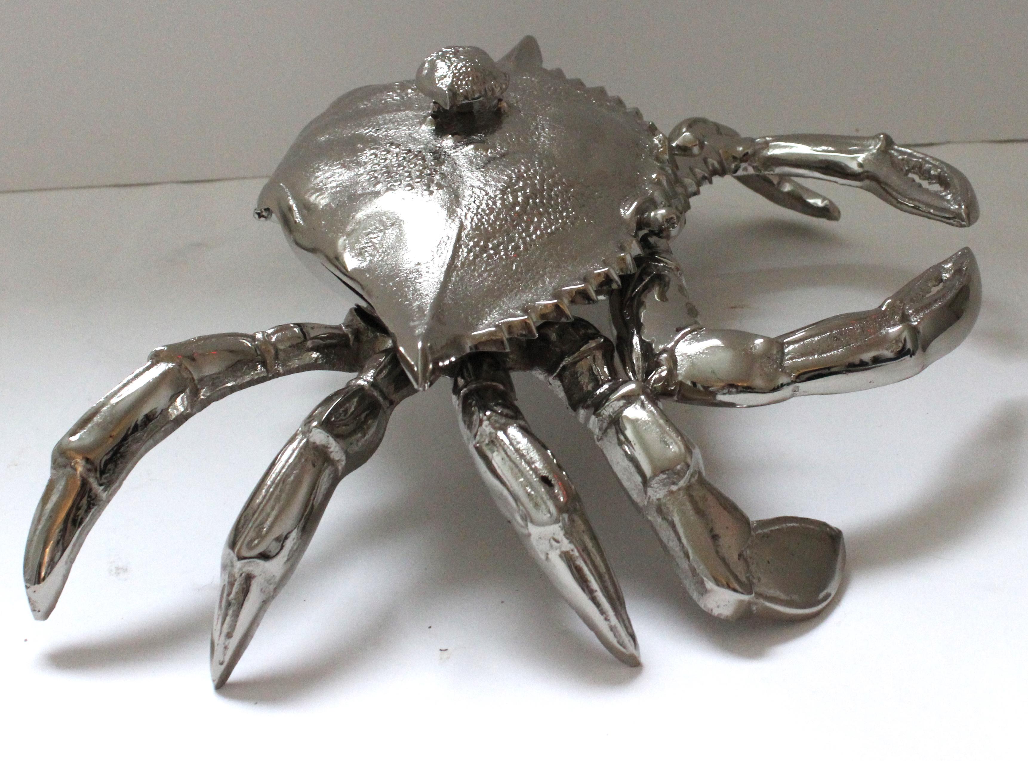Moulage Figure de crabe en nickel par Angel & Zevallos en vente