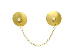 Spille “Granchi e Perle” in bronzo placcato oro 22k di SOPHIE SIMONE DESIGNS