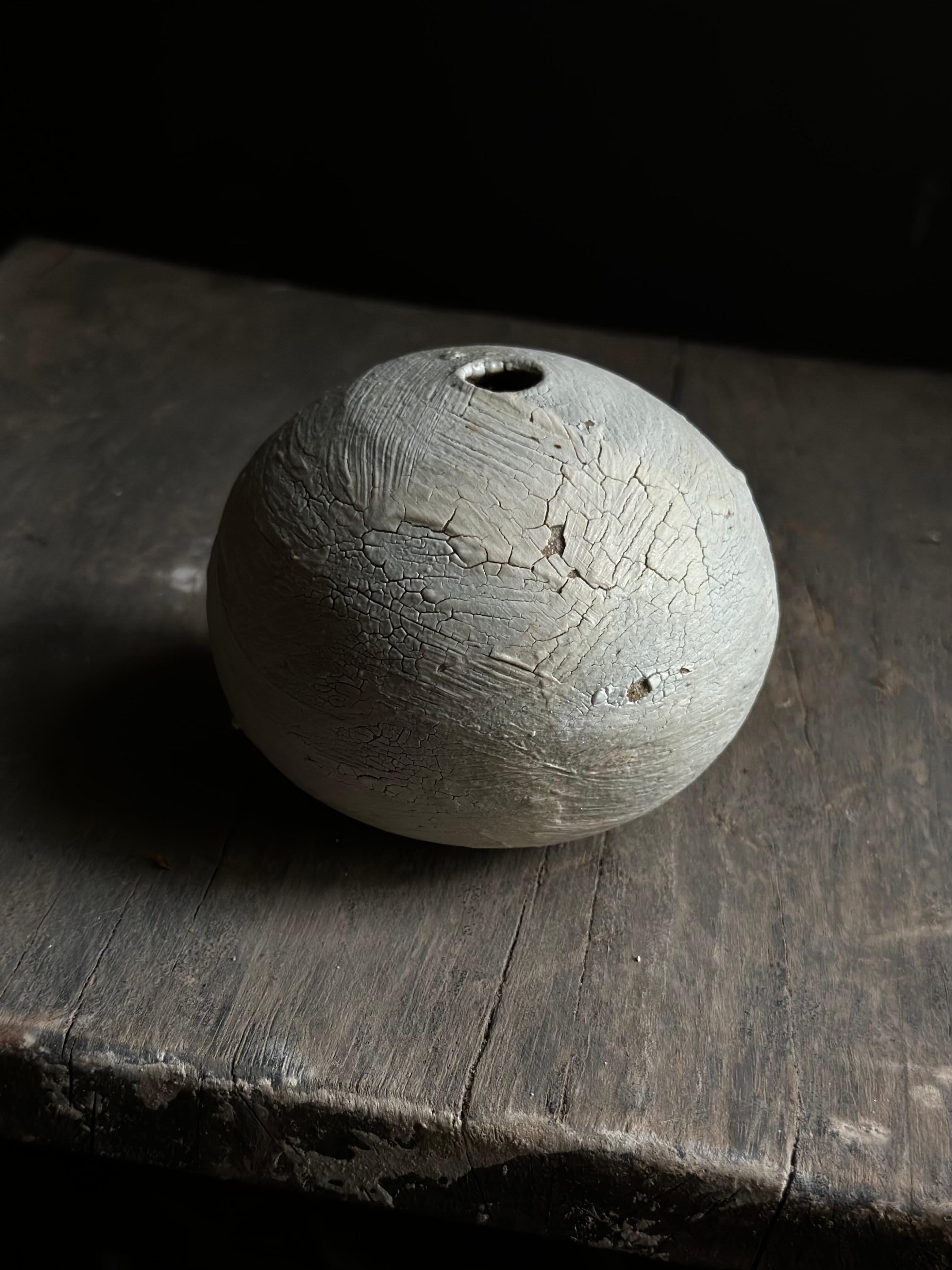 Fatto a mano Vaso a bocciolo rustico giapponese Wabi-Sabi incrinato in vendita