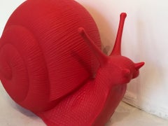 Red Snail by Cracking Art Group - Polyethylene