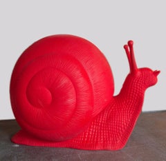 Red Snail by Cracking Art Group - Polyethylene