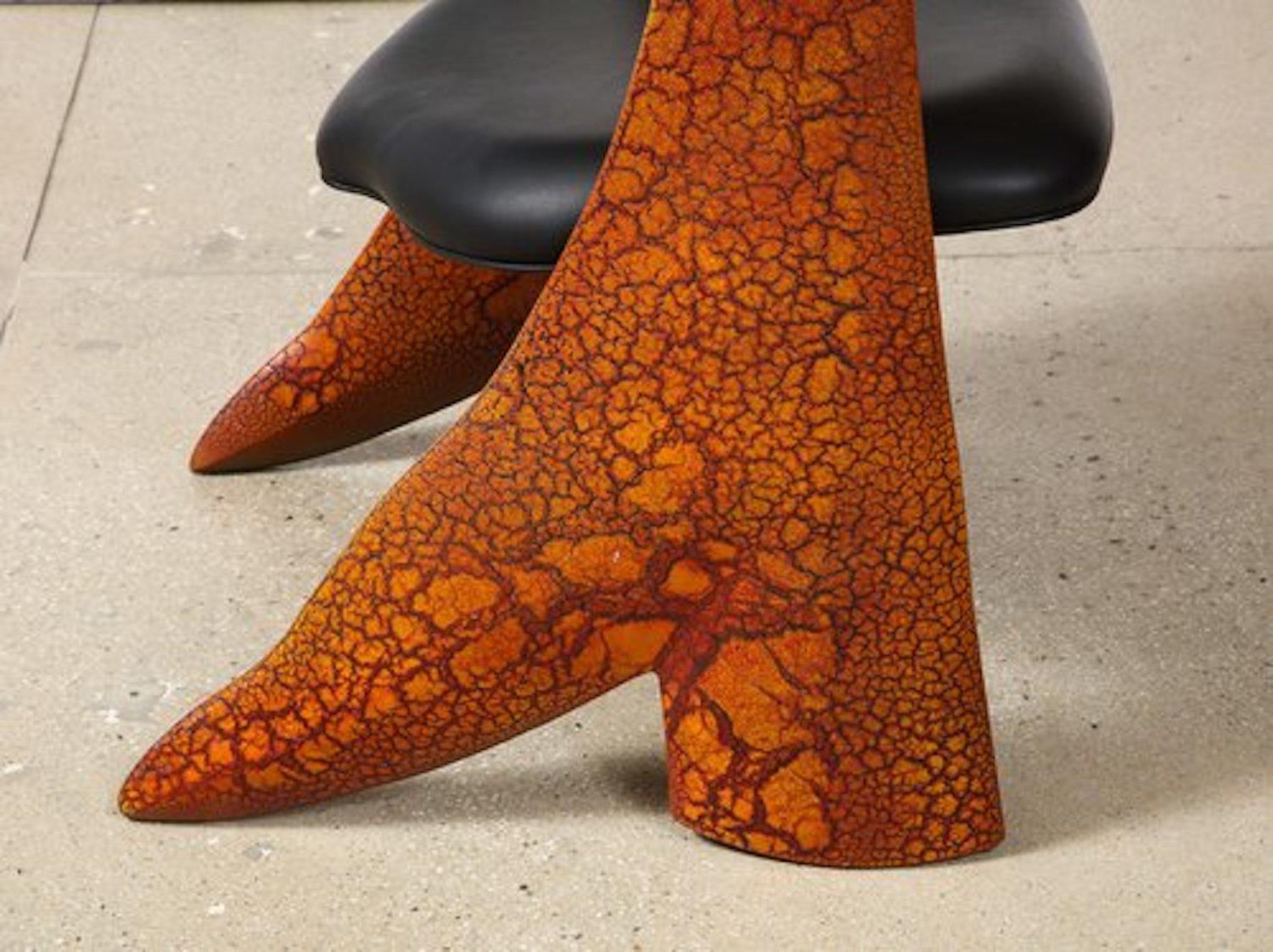 Contemporary Crackle Arm Chair by Wendell Castle