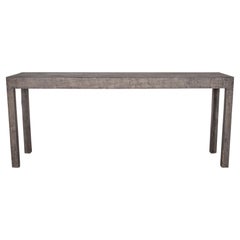 Patina Weathered Gray Console Table