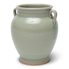 Crackle Celadon Kitchen Jar