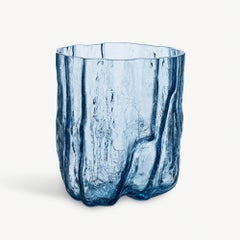 Kosta Boda Crackle Circular Vase Tall