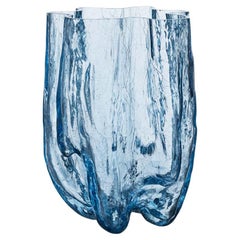 Kosta Boda Runde Vase mit Craquelé-Muster XL