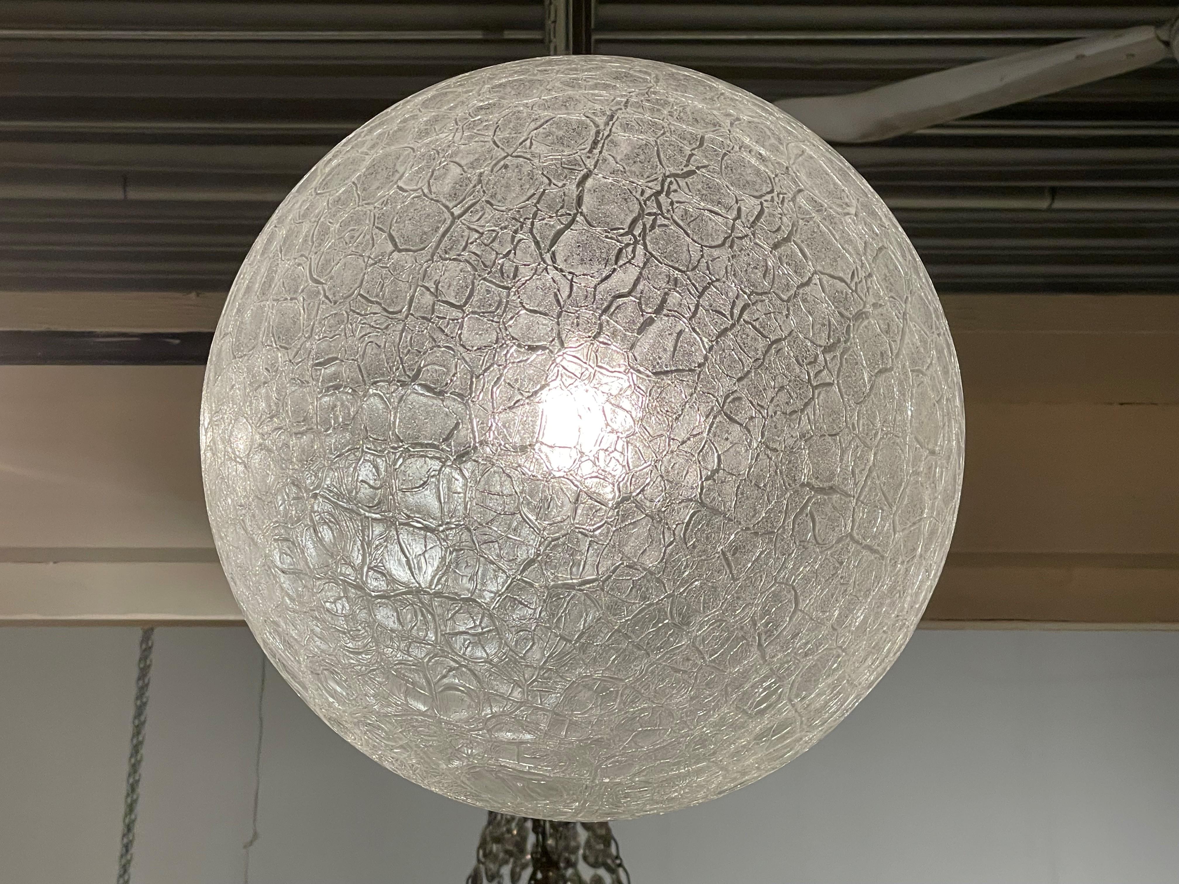 Globo Doria in vetro craquelé in vendita 3