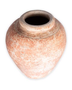 Crackle Orange and Ivory Vase