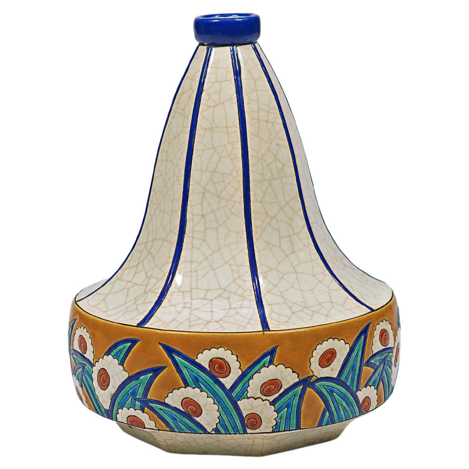 Craquelé-Keramik von Longwy
