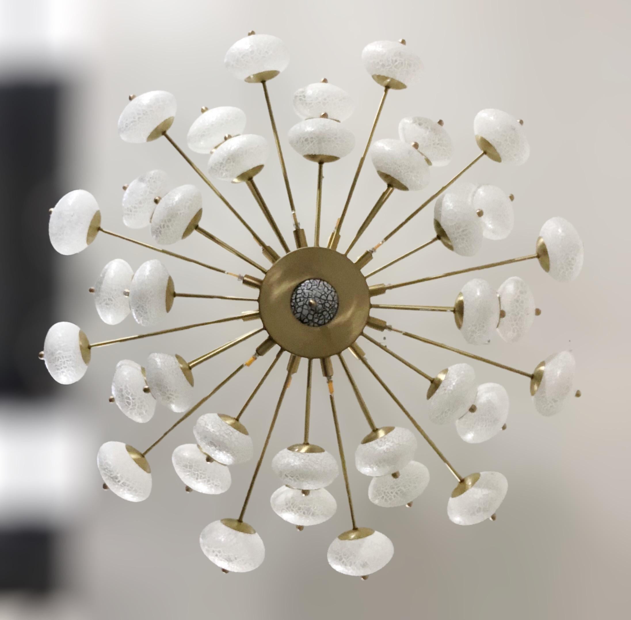 Crackled Orbs Chandelier by Fabio Ltd 3