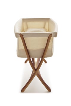 Cradle with Barrique Oak Riva 1920 Cradle Letizia design San Patrignano