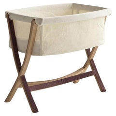 Cradle with Barrique Oak Riva 1920 Cradle Letizia design San Patrignano