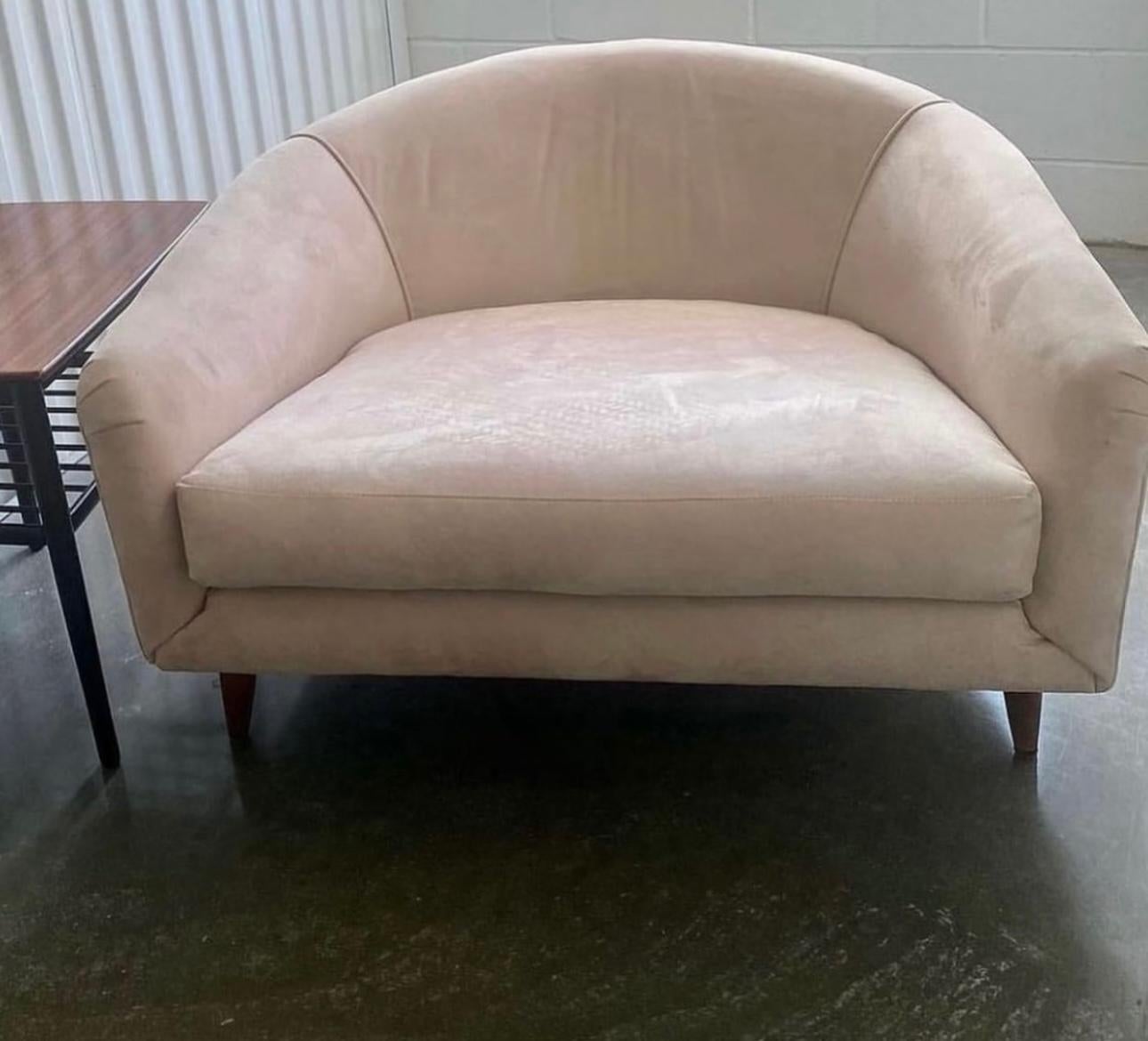 Ultrasuede Craft Associates Cloud Lounge Chair by Adrian Pearsall For Sale