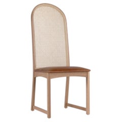 Craft Associates Dining Chair, Milo Baughman Highback Arch Side Chair, White Oak