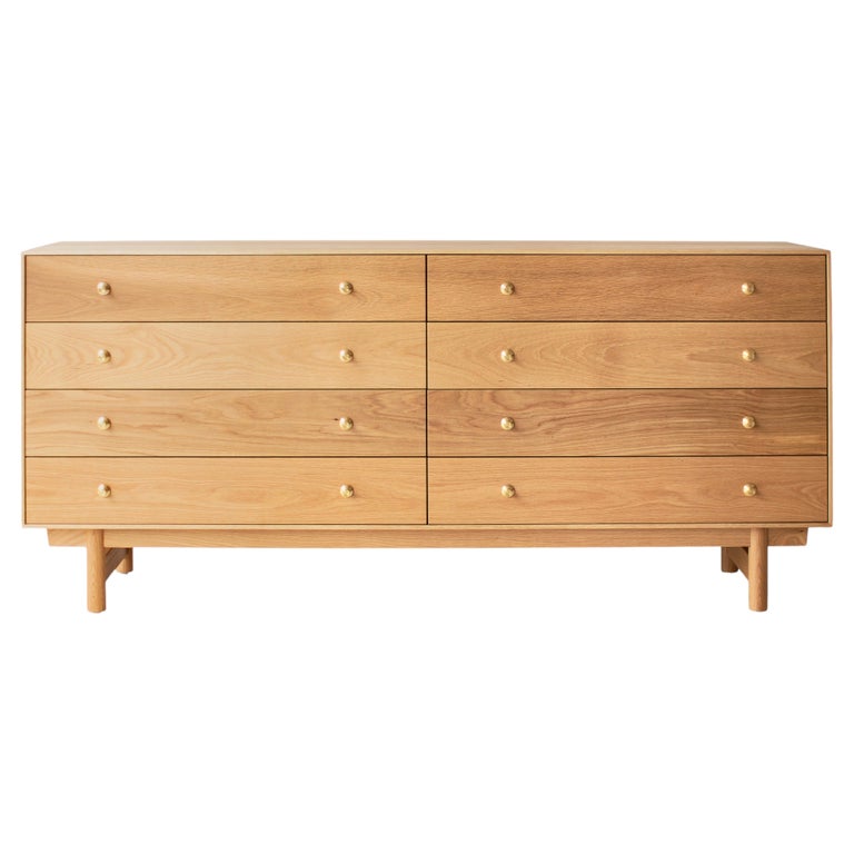 Craft Associates Dresser, Lawrence Peabody 8 Drawer Dresser, Oak