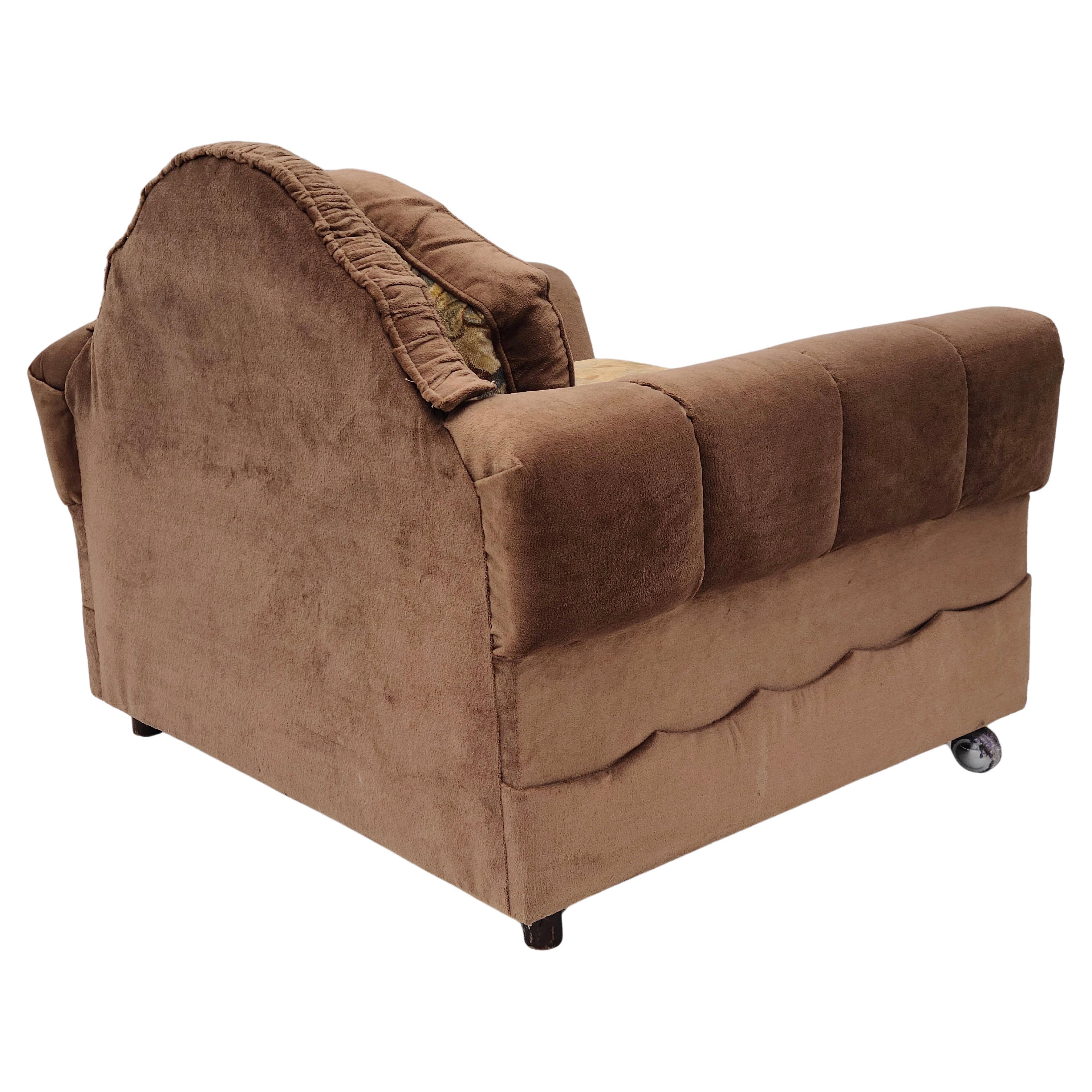 Fabric Craft Associates Low Lounge Chair Strictly Spanish Group For Sale