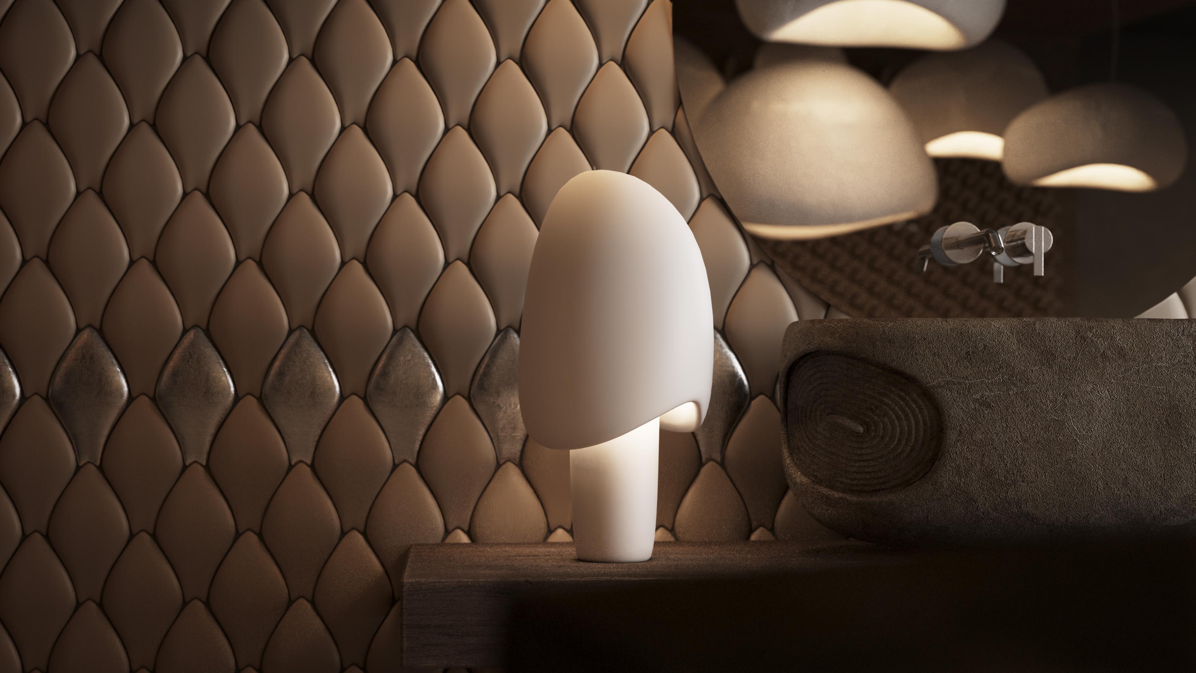 Craft-Lampe MUSHROOM „LEHIT“ Kollektion von MAKHNO (Keramik) im Angebot